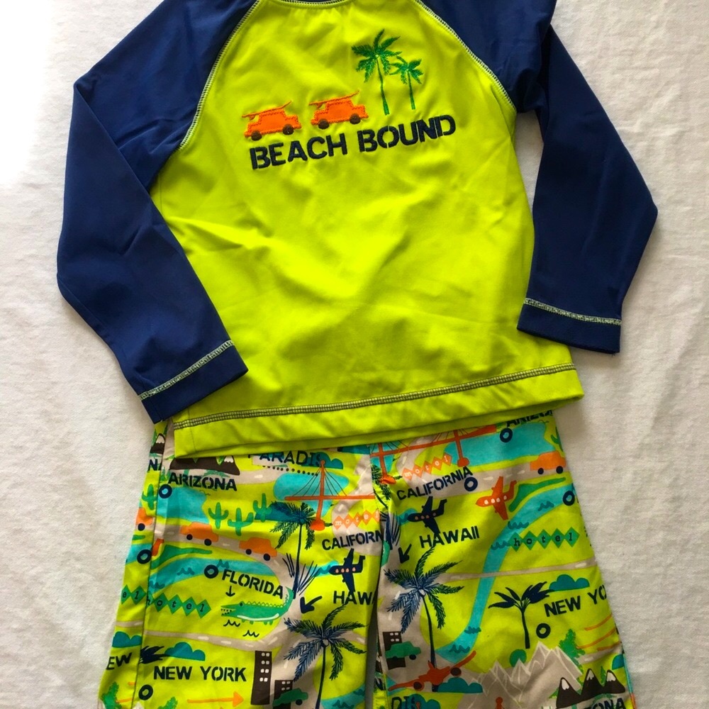 Swim Trunks and Rashguard Set 🏖 - Picture 4 of 4